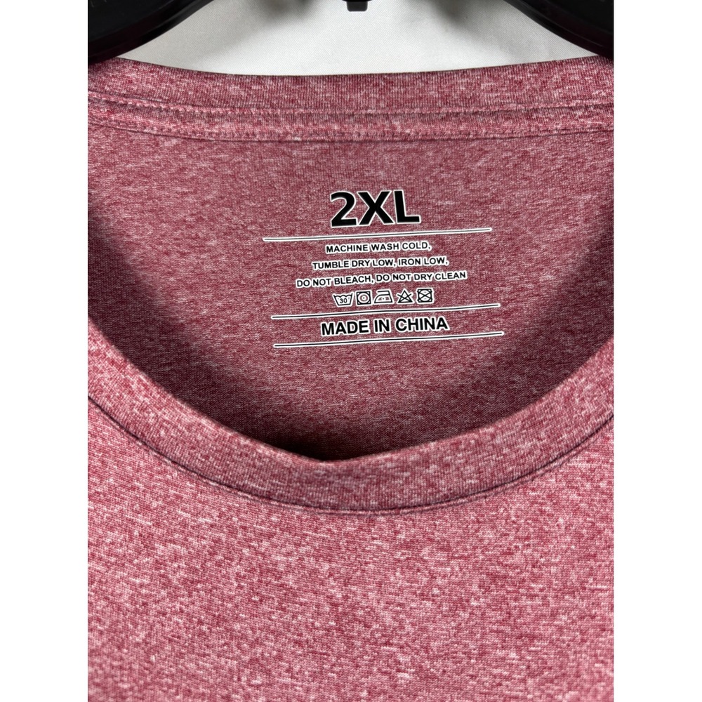 Lot of 4 Mens 2XL Heathered Performance T-Shirts Short Sleeve Crew Neck Basics - Picture 3 of 13